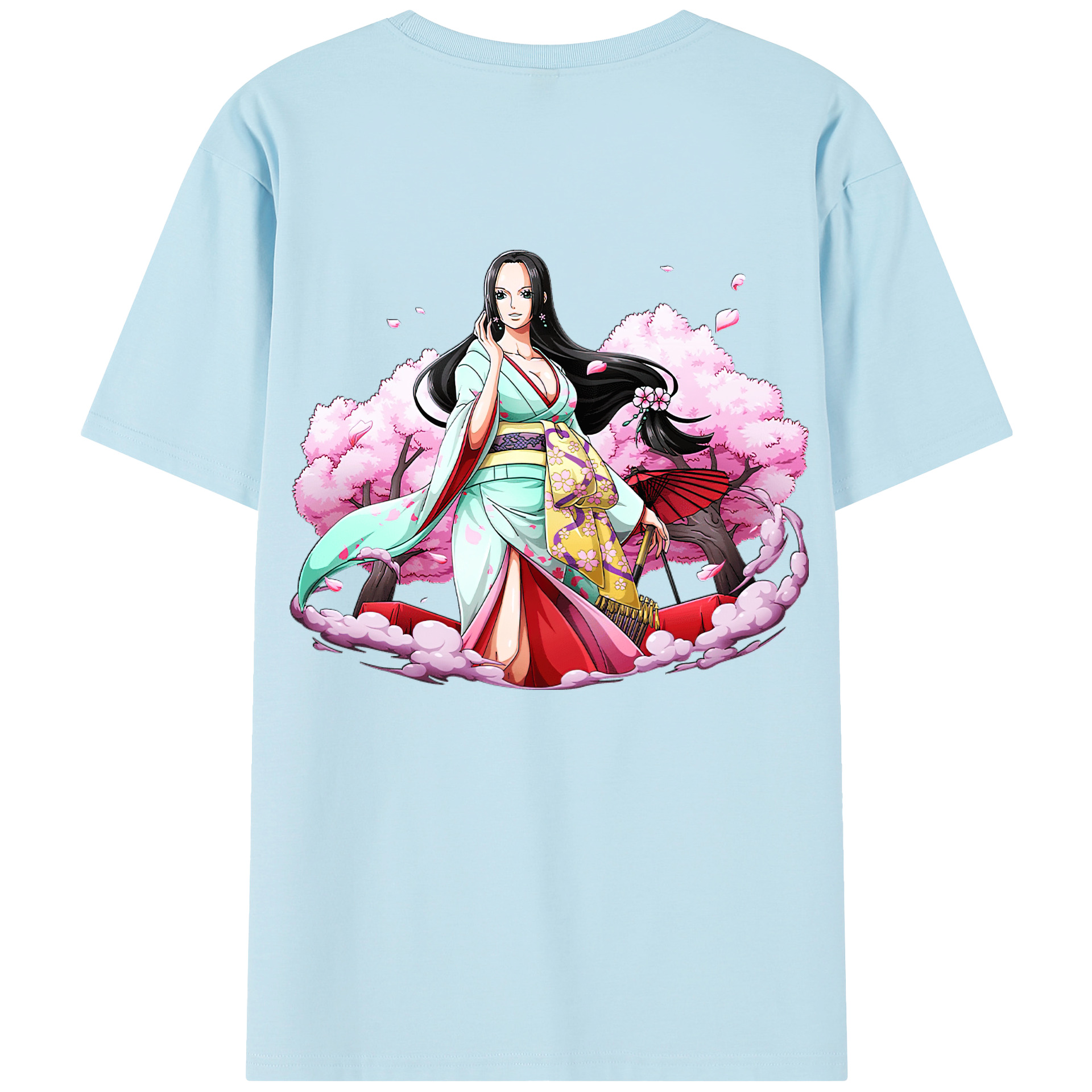 ワンピース ボア・ハンコック ONE PIECE Boa·Hancock 綿100％半袖Tシャツ（背面プリント）